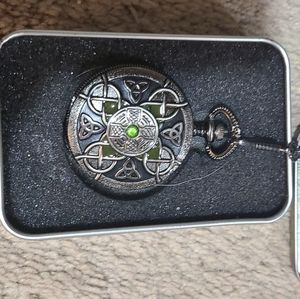 Men's unique collectible Legends in Steele pocketwatch w/ matching zippo.